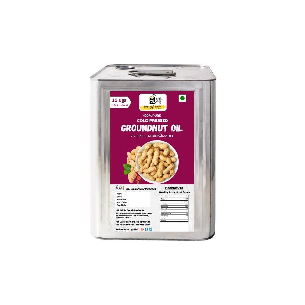 Cold Pressed Groundnut Oil - 15 kg