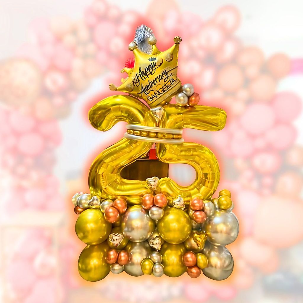 Balloon Bouquet - 25th Birthday - Party and Festive Needs | Buy online on ZillyBuy