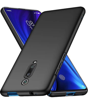 Spectacular Ace - Black Silicon Plain Cases Compatible For Xiaomi Redmi K20 Pro ( Pack of 1 )