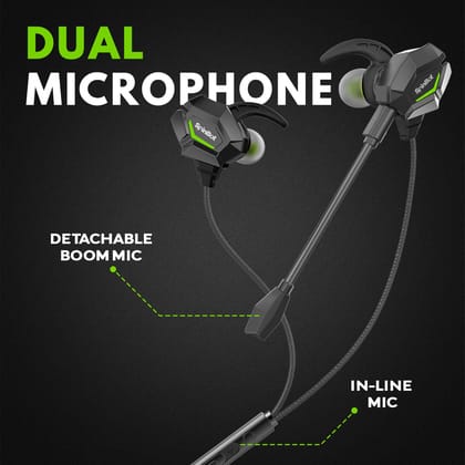 SpinBot BattleBudz W20 Wired Gaming Earphone with Boom Mic SpinBot BattleBudz W20 Wired Gaming Earphone with Boom Mic - Red