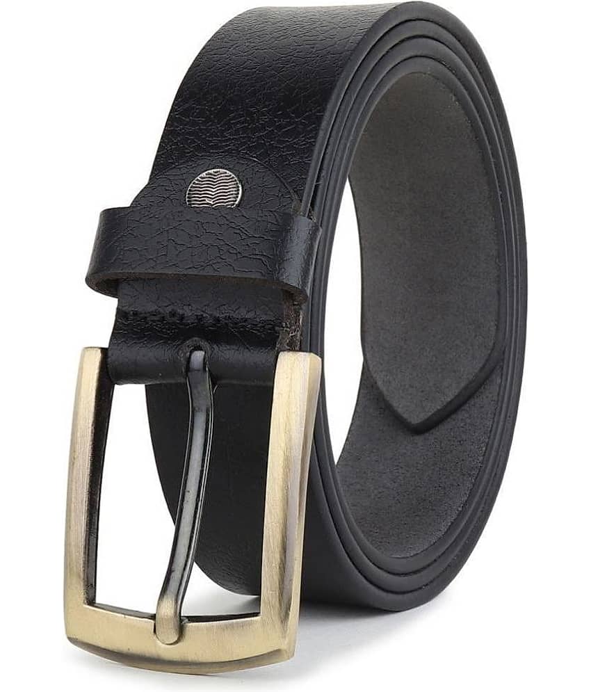 SUNSHOPPING - Black 100% Leather Men's Formal Belt ( Pack of 1 )
