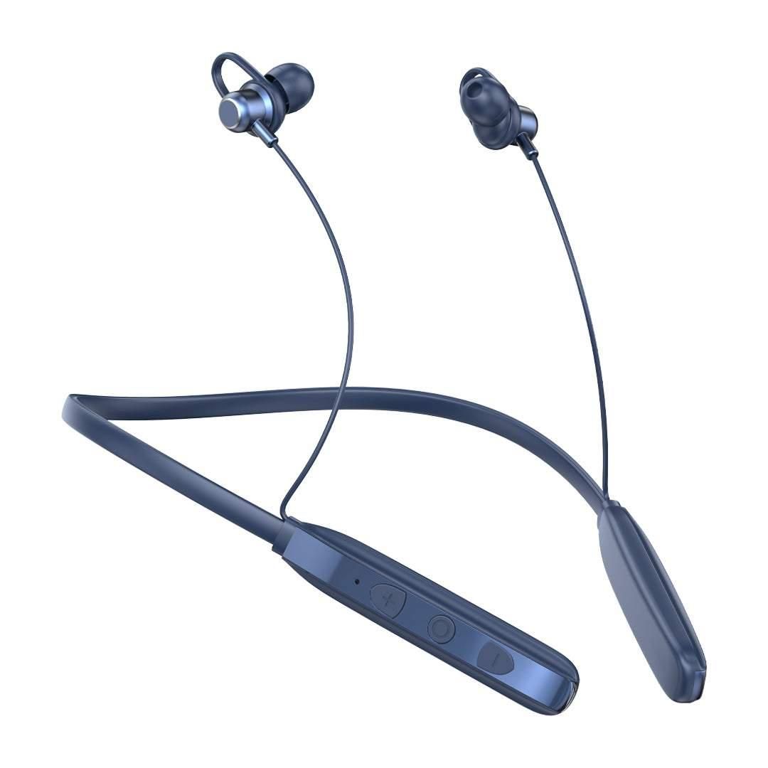 TecSox Verve Bluetooth Neckband | Metallic Touch + High Bass TecSox Verve Bluetooth Neckband | Metallic Touch + High Bass - Blue