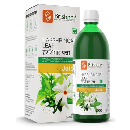 Krishna's Herbal & Ayurveda Night Jasmine Parijat Harshringar Leaf Juice 1000 ml Pack of 1