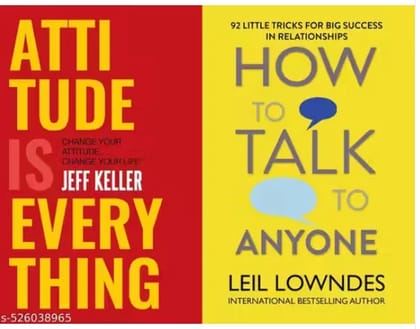 How To Talk To Anyone + Attitude Is Everything Combo Of 2 Books