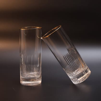 Timeless Tall Crystal Glass - Set of 2-Cocktail Glass