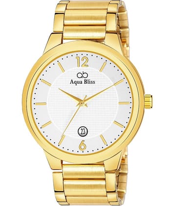 AQUA BLISS - Gold Stainless Steel Analog Men's Watch