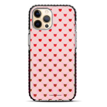 Pink Hearts iPhone 12 Pro Max Stride Phone Case-Stride