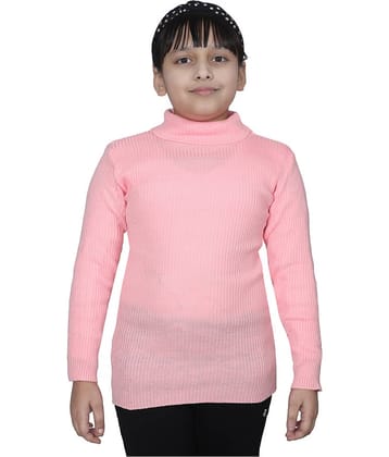 IndiWeaves Pack of 1 Girls Wollen Pullover ( Pink )