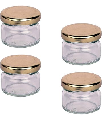 AFAST Coockes Jar Glass Transparent Salt/Pepper Container ( Set Of 4 )