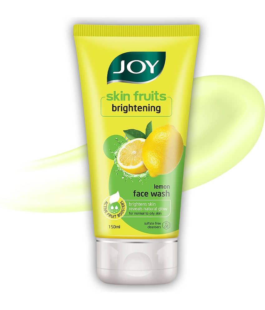Joy Skin Fruits Softening Glow Apple Face Wash Natural AHAs Paraben Free Suitable for All Skin Types 150ml (Pack of 1)