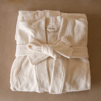 Cloud Bathrobe-Ivory / Small / Medium
