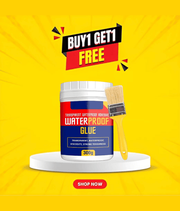 (Pack 2) Crack Seal Glue 300gm with Brush, Transparent Waterproof Glue, Leakage Glue, Crack Filler Glue, Leakage Repair Glue, Waterproof Leakage Glue, Water Leakage Glue, Roof Leakage Glue, Roof Water Leakage Glue, Waterproof Sealant Glue