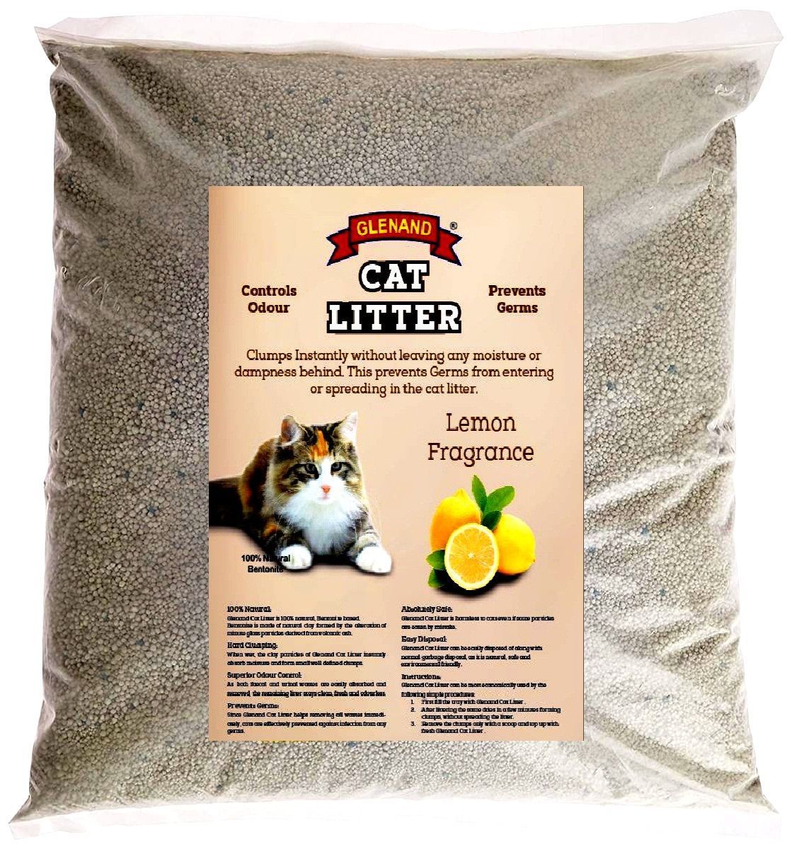 Glenand Cat Litter 10kg Bag Lemon