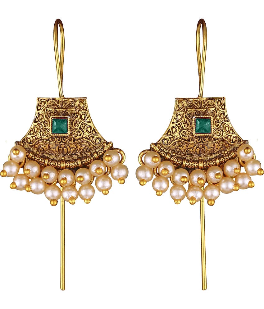 Vighnaharta Red EarCuff Earrings ( Pack of 1 )