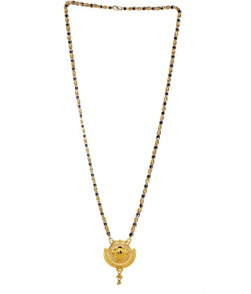 h m product Gold Plated Letest & Designer Mangalsutra For Women-100227