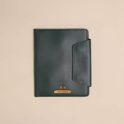 Personalised Office Folder in Green