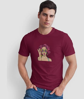 The Twenty Eight Pack of 1 Cotton Regular Fit Men's T-Shirt ( Maroon )