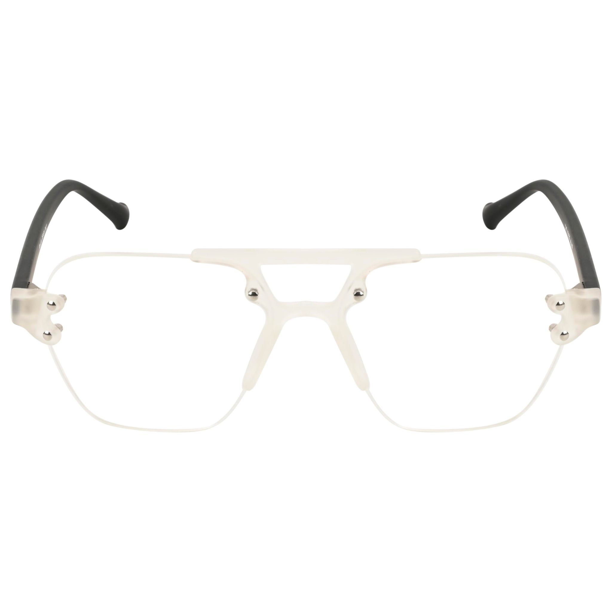 TERRY & CO | Zero Power Blue Cut Eyeglasses | Anti-Glare, UV Protection, Lightweight | For Gaming & Computer Use | Unisex | WHITE