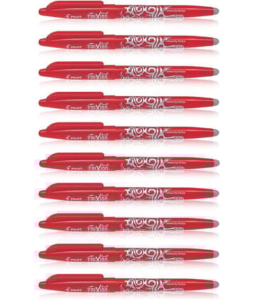Pilot Frixion Roller Pen Red Pack of 10