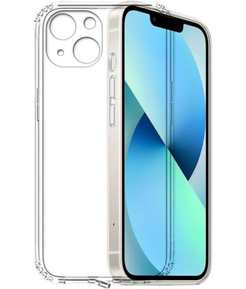 Case Vault Covers - Transparent Silicon Silicon Soft cases Compatible For Iphone 14 plus ( Pack of 1 )