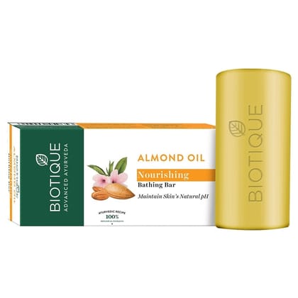 Biotique Almond Oil Nourishing Bathing Bar 150g Biotique Almond Oil Nourishing Bathing Bar 150g