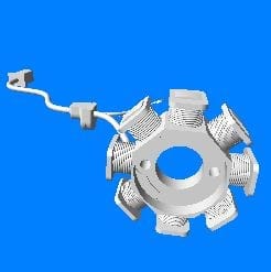 Hero Genuine Stator Coil Plate Assembly for Glamour | OEM Fit | Reliable Power Output | High Durability | Improved Engine Performance | Easy Installation- 31120KTR941S