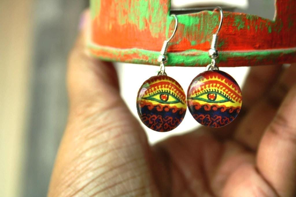 Naina Glass Earrings