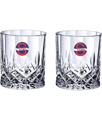 Somil Whisky  Glasses Set,  200 ML - (Pack Of 2)