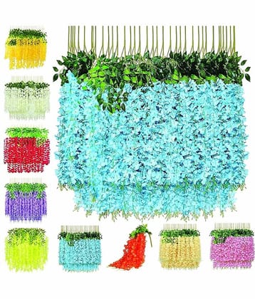 RealPBR - Navy Blue Wild Artificial Flower ( Pack of 6 )