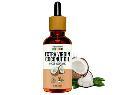 Organix Mantra Extra Virgin Coconut Oil, 100% Pure, Cold Pressed Organic Oil - 30 Millilitre