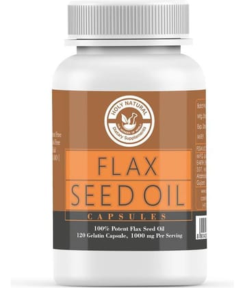 Holy Natural Flax Seed Oil  - 1000 mg Vitamins Capsule