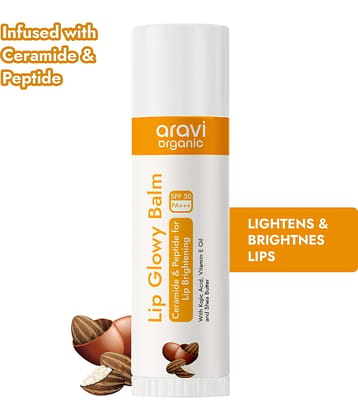 Aravi Organic Beetroot Lip Balm With SPF 50 PA+++ Kojic Acid & Ceramide For Lip Brightening , 5g