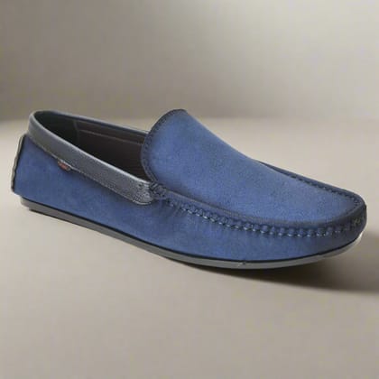 Kolapuri Centre Men's Blue Loafer Shoes-6