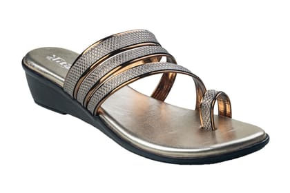 Titas Ladies Copper Chappal-Copper / 8