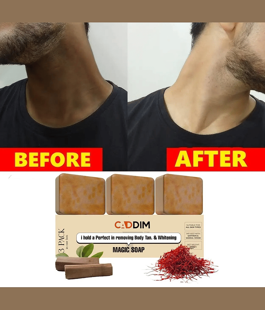 CADDIM Skin Whitening Gharsoaps Soap for All Skin Type ( Pack of 3 )