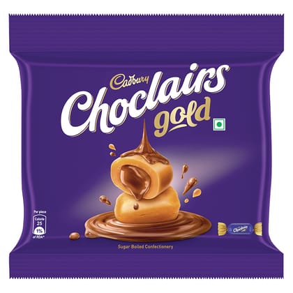 Cadbury Choclairs Chocolate Gold Candy, 130 G