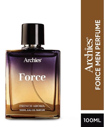 ARCHIES FORCE Luxury French Aroma Perfume for Men, Wood, Amber & Musk, Premium & Long Lasting-100ml