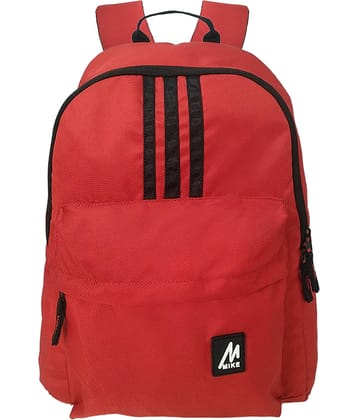 MIKE 20 Ltrs Red Polyester College Bag