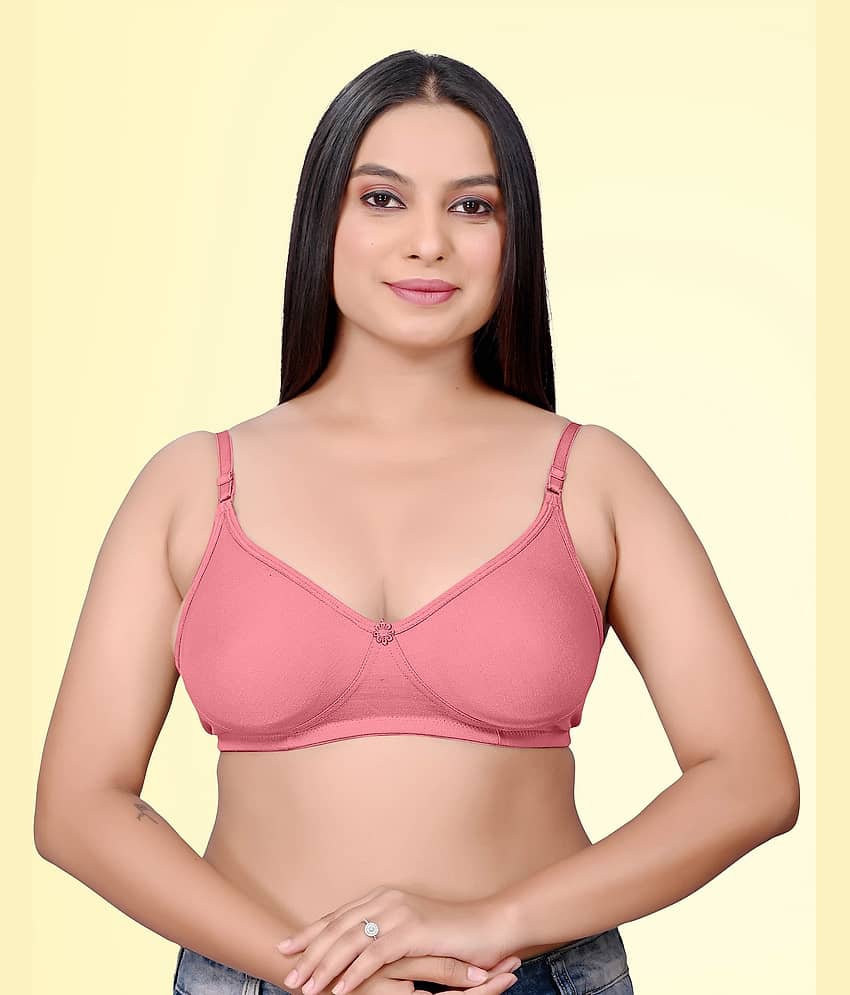 HAYA Cotton Non Padded Women's Push Up Bra ( Rose Gold ) Pushup_Nonpadded_Bra