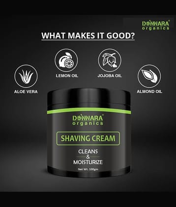 Donnara Organics Shaving Shaving Cream 100 g