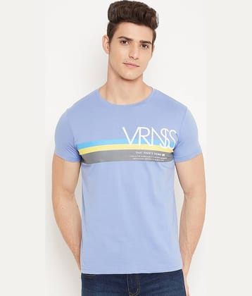 Duke Pack of 1 Cotton Blend Slim Fit Men's T-Shirt ( Blue )