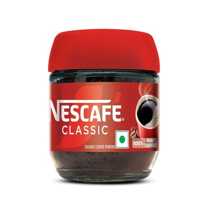 Nescafe Classic 100% Pure Instant Coffee Powder, 24 g Jar