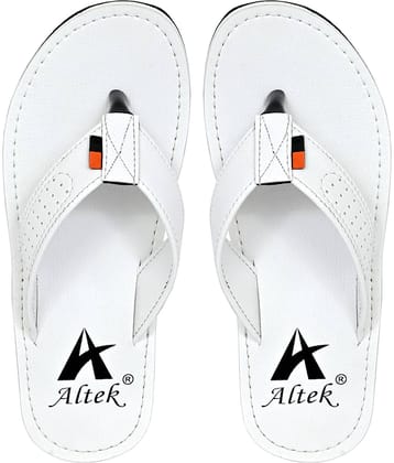 Chappal Wala White Men's Thong Flip Flop