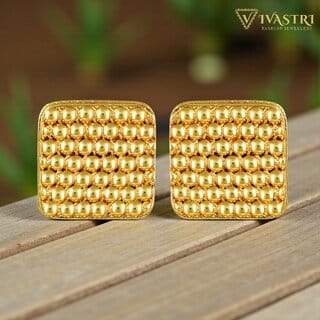 Vivastri Ravishing 1 Gram Gold Plated Alloy Stud Earrings for Women & Girls - VIVA2898ERG Vivastri Ravishing 1 Gram Gold Plated Alloy Stud Earrings for Women & Girls - VIVA2898ERG