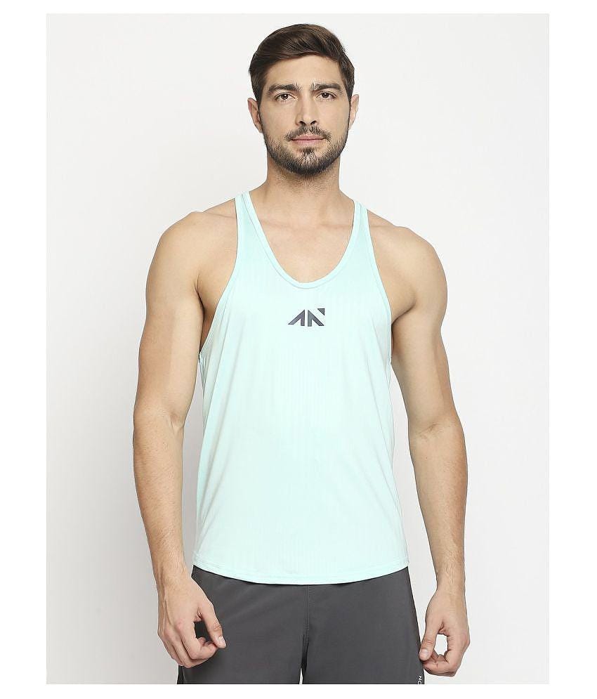 Aesthetic Nation Green Sleeveless Vests Single - XXL