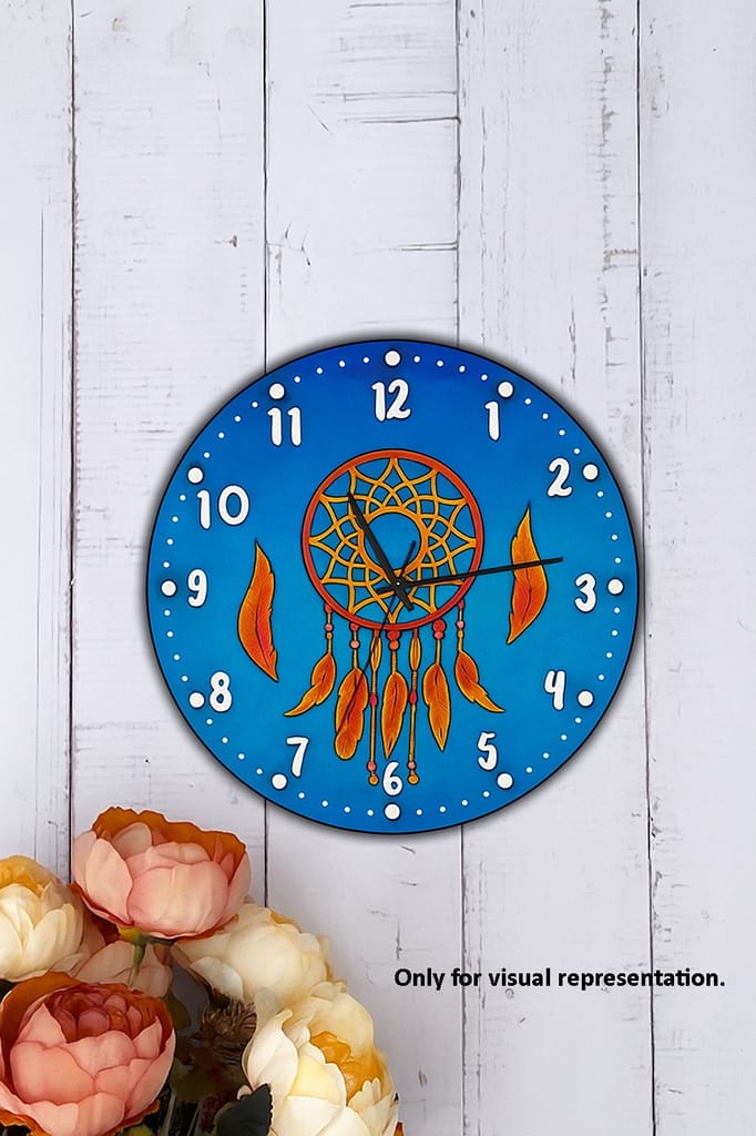 Dbeautify's Wall Clock – MDF Feather Design Kids