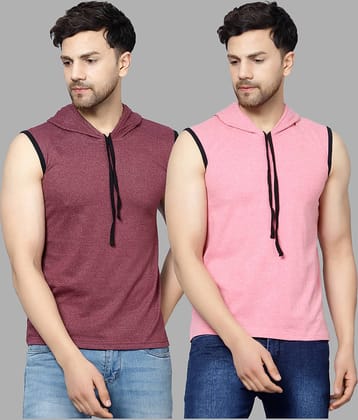 Diaz Pack of 2 Cotton Blend Regular Fit Men's T-Shirt ( Multicolor )
