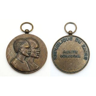 Republic of Zaire 1983 Congo old Medal Silver Plated Ancient India Collection