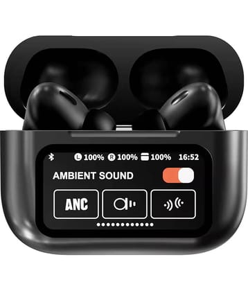 COREGENIX A9 TouchScreen Bluetooth True Wireless (TWS) In Ear 32 Hours Playback Active Noise cancellation IPX4(Splash & Sweat Proof) Black