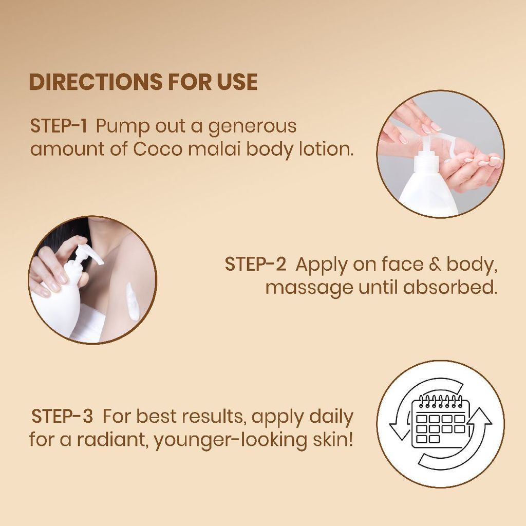 Coco Malai Body Lotion with Coco Butter and Provitamin B5, 400ml